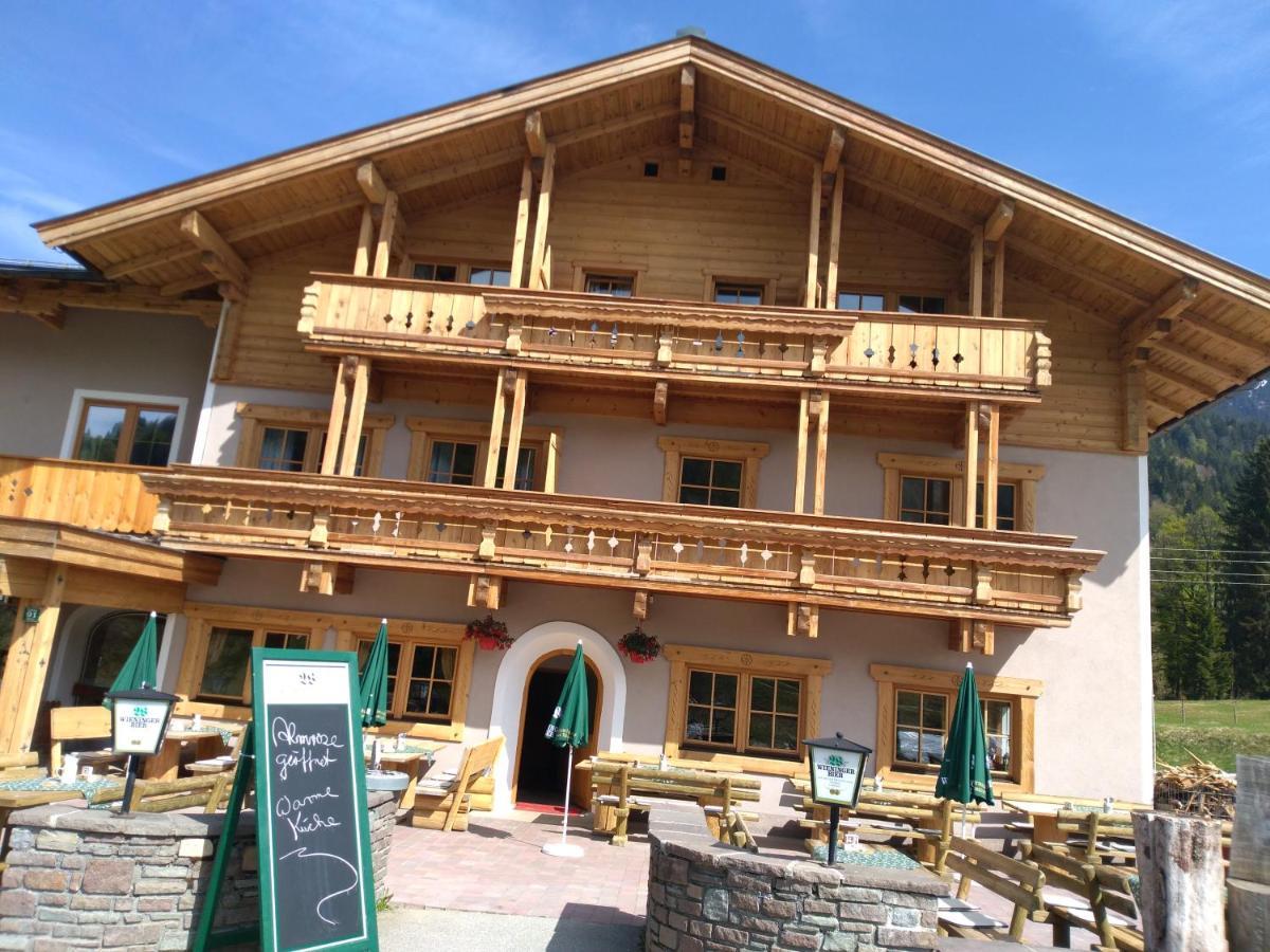Alpengasthof Almrose Im Heutal Unken Extérieur photo